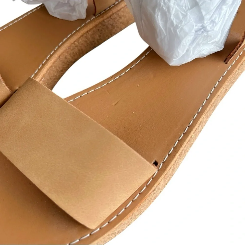 NWOT ASOS DESIGN Forlong chunky flatform cork sandals in natural UK 7/US 9